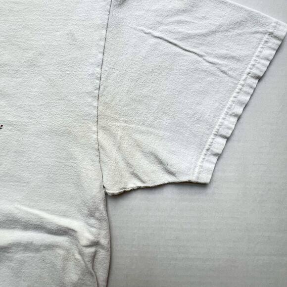 Vintage 90s No Fear Thrashed Older I Get Faster I Was T Shirt L Faded Distressed - Picture 9 of 14